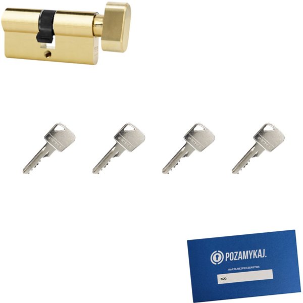 Wkładka bębenkowa 50G/65 LOB ARES + 4 klucze