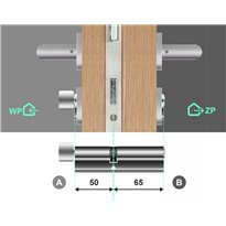 Wkładka bębenkowa 50G/65 LOB ARES + 60 kluczy