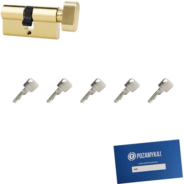 Wkładka bębenkowa 45G/65 LOB ARES + 5 kluczy