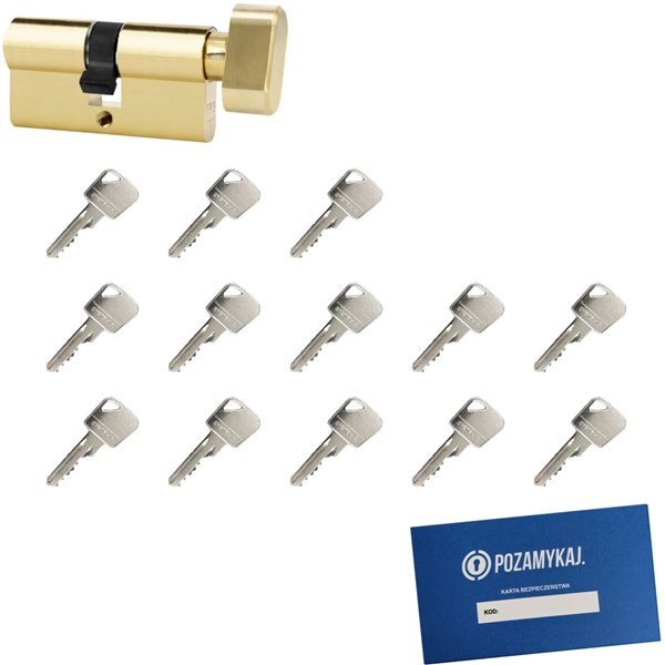 Wkładka bębenkowa 30G/65 LOB ARES + 13 kluczy