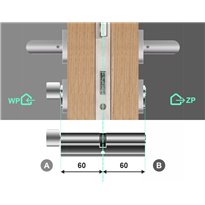 Wkładka bębenkowa 60G/60 LOB ARES + 80 kluczy