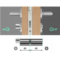 Wkładka bębenkowa 50G/60 LOB ARES + 18 kluczy
