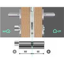 Wkładka bębenkowa 60G/55 LOB ARES + 6 kluczy