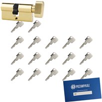 Wkładka bębenkowa 50G/55 LOB ARES + 17 kluczy