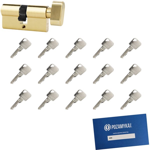 Wkładka bębenkowa 65G/40 LOB ARES + 15 kluczy