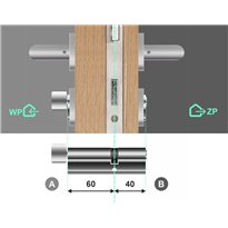 Wkładka bębenkowa 60G/40 LOB ARES + 80 kluczy