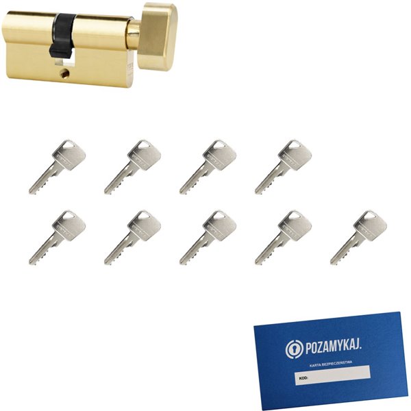 Wkładka bębenkowa 55G/40 LOB ARES + 9 kluczy