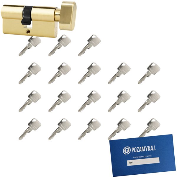 Wkładka bębenkowa 55G/40 LOB ARES + 18 kluczy