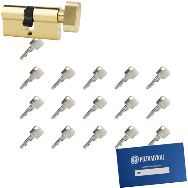 Wkładka bębenkowa 40G/40 LOB ARES + 16 kluczy