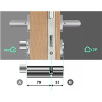 Wkładka bębenkowa 70G/35 LOB ARES + 14 kluczy