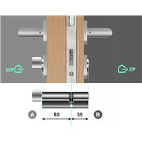 Wkładka bębenkowa 60G/35 LOB ARES + 6 kluczy