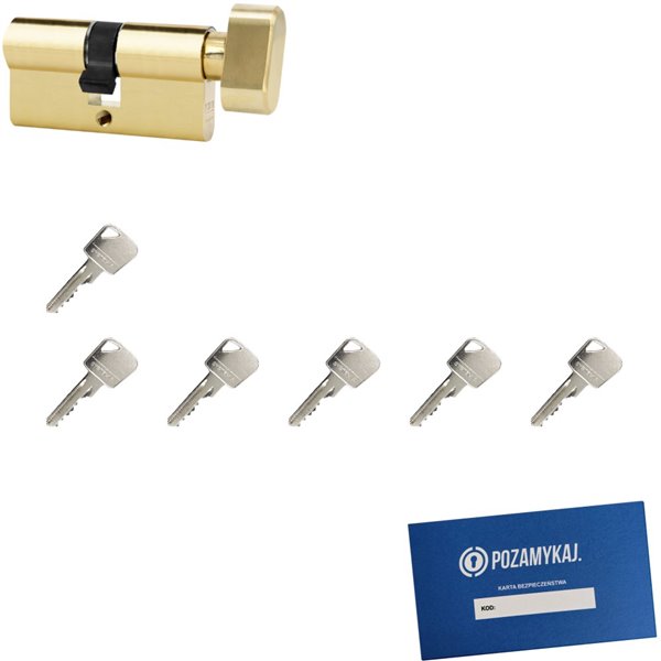 Wkładka bębenkowa 55G/35 LOB ARES + 6 kluczy