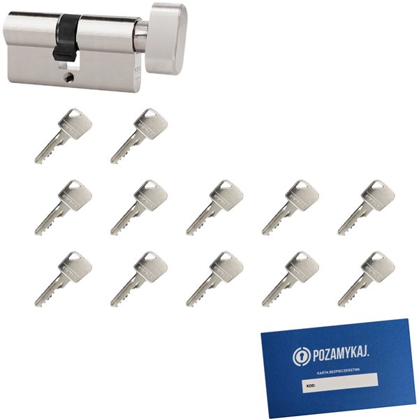 Wkładka bębenkowa 30G/80 LOB ARES + 12 kluczy