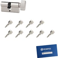 Wkładka bębenkowa 50G/60 LOB ARES + 9 kluczy