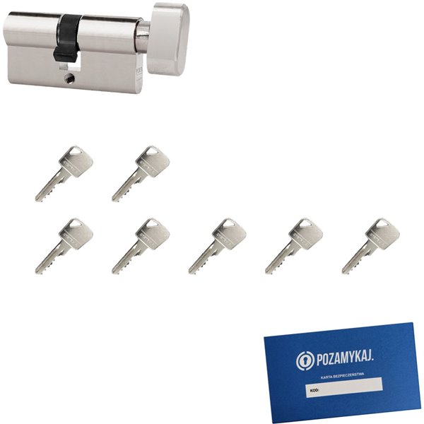 Wkładka bębenkowa 45G/60 LOB ARES + 7 kluczy