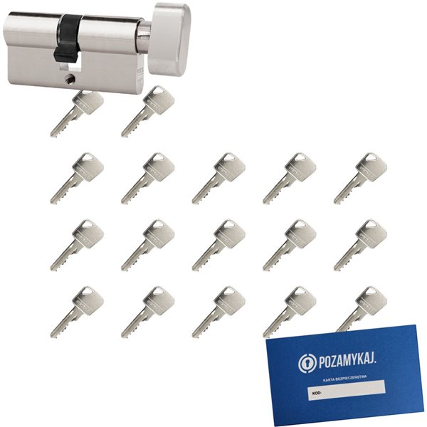 Wkładka bębenkowa 45G/60 LOB ARES + 17 kluczy