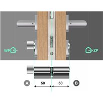 Wkładka bębenkowa 50G/50 LOB ARES + 18 kluczy