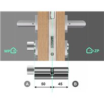 Wkładka bębenkowa 50G/45 LOB ARES + 14 kluczy