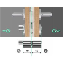 Wkładka bębenkowa 40G/45 LOB ARES + 70 kluczy