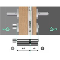 Wkładka bębenkowa 65G/40 LOB ARES + 11 kluczy