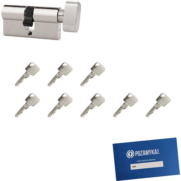 Wkładka bębenkowa 70G/35 LOB ARES + 8 kluczy