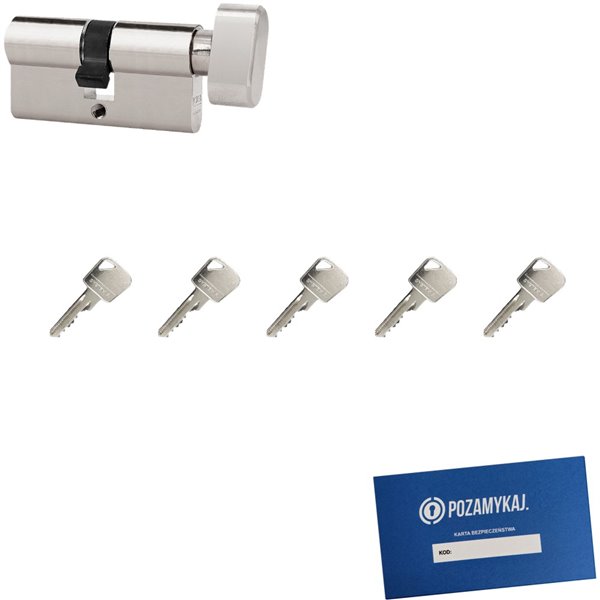 Wkładka bębenkowa 65G/35 LOB ARES + 5 kluczy