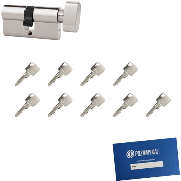 Wkładka bębenkowa 55G/30 LOB ARES + 9 kluczy