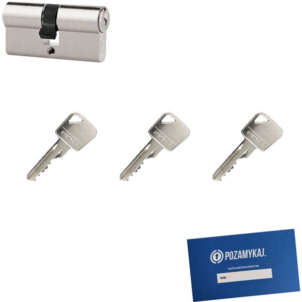 Wkładka bębenkowa 30/75 LOB ARES + 3 klucze