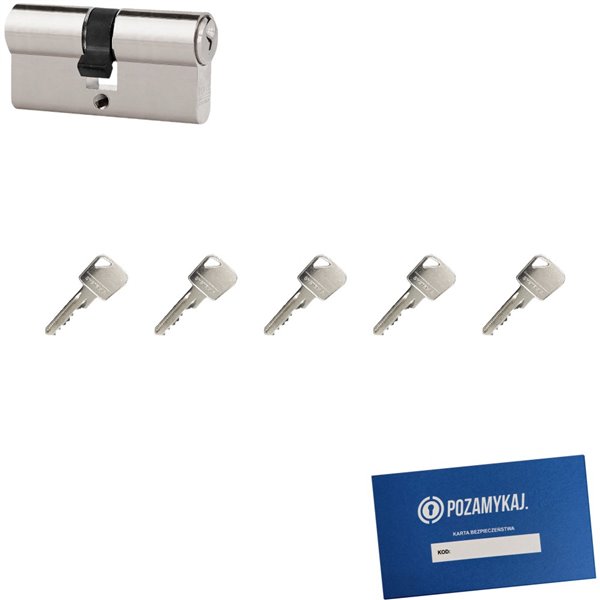 Wkładka bębenkowa 35/55 LOB ARES + 5 kluczy