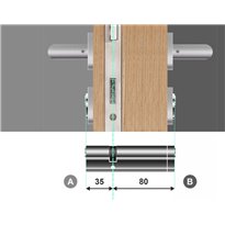 Wkładka bębenkowa 35/80 LOB ARES + 7 kluczy