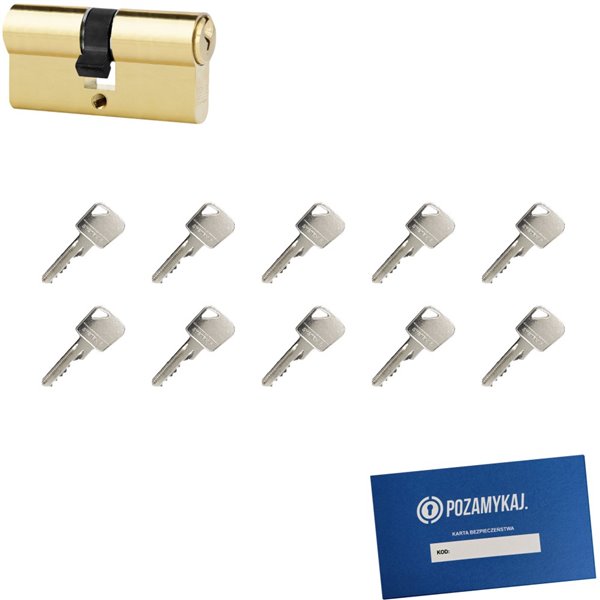 Wkładka bębenkowa 35/65 LOB ARES + 10 kluczy