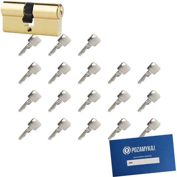 Wkładka bębenkowa 40/70 LOB ARES + 18 kluczy