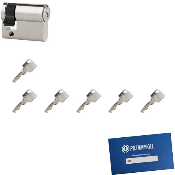 Wkładka bębenkowa LOB Ares 9/30 + 6 kluczy