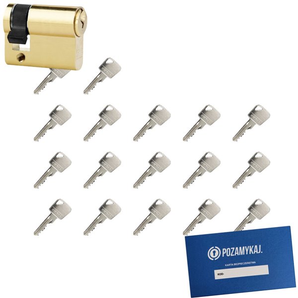 Wkładka bębenkowa LOB Ares 9/35 + 17 kluczy