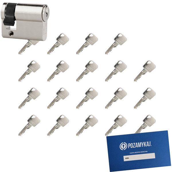 Wkładka bębenkowa LOB Ares 9/40 + 19 kluczy