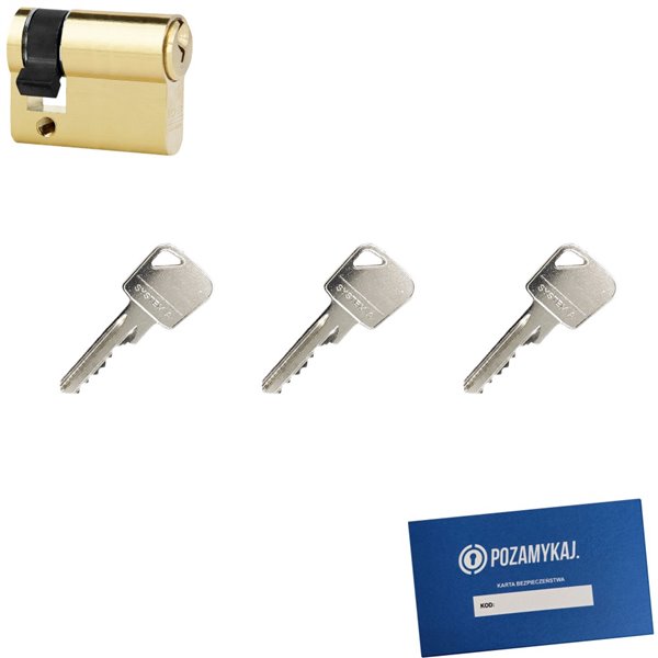 Wkładka bębenkowa LOB Ares 9/40 + 3 klucze