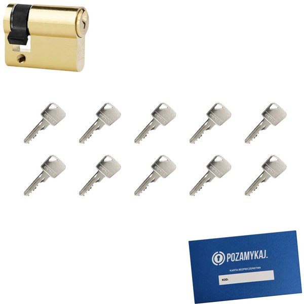 Wkładka bębenkowa LOB Ares 9/40 + 10 kluczy