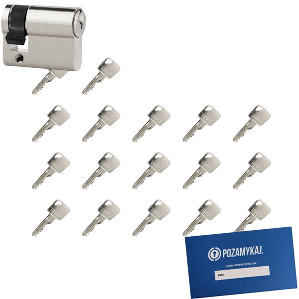 Wkładka bębenkowa LOB Ares 9/45 + 17 kluczy