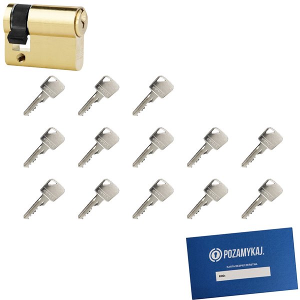 Wkładka bębenkowa LOB Ares 9/50 + 13 kluczy