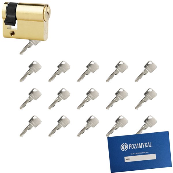 Wkładka bębenkowa LOB Ares 9/55 + 16 kluczy