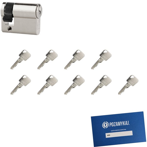 Wkładka bębenkowa LOB Ares 9/60 + 9 kluczy