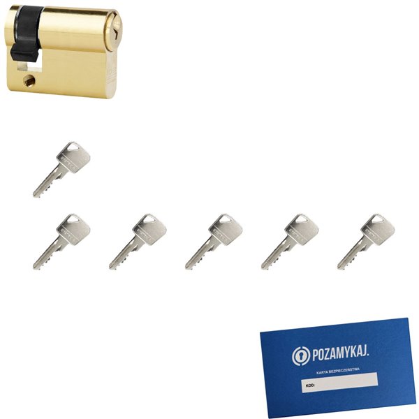 Wkładka bębenkowa LOB Ares 9/60 + 6 kluczy