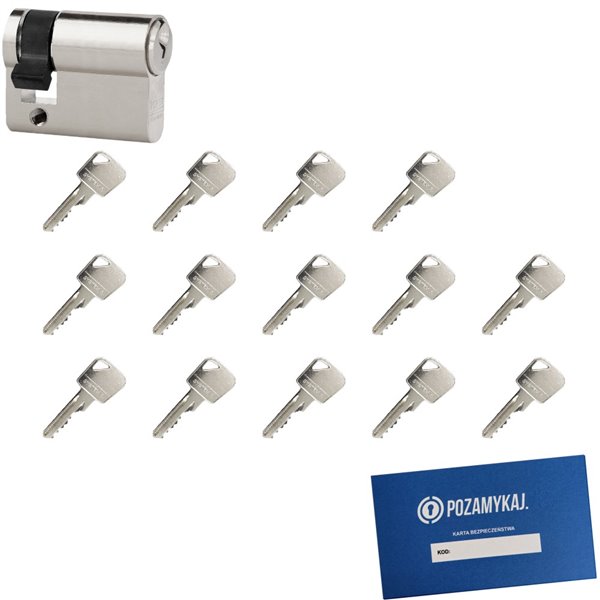 Wkładka bębenkowa LOB Ares 9/65 + 14 kluczy