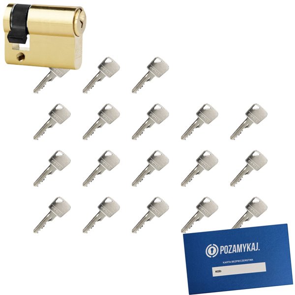 Wkładka bębenkowa LOB Ares 9/65 + 18 kluczy