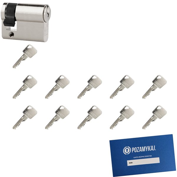 Wkładka bębenkowa LOB Ares 9/70 + 11 kluczy