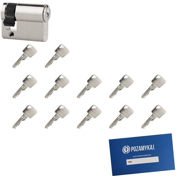 Wkładka bębenkowa LOB Ares 9/70 + 12 kluczy