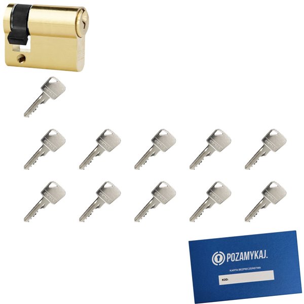 Wkładka bębenkowa LOB Ares 9/70 + 11 kluczy