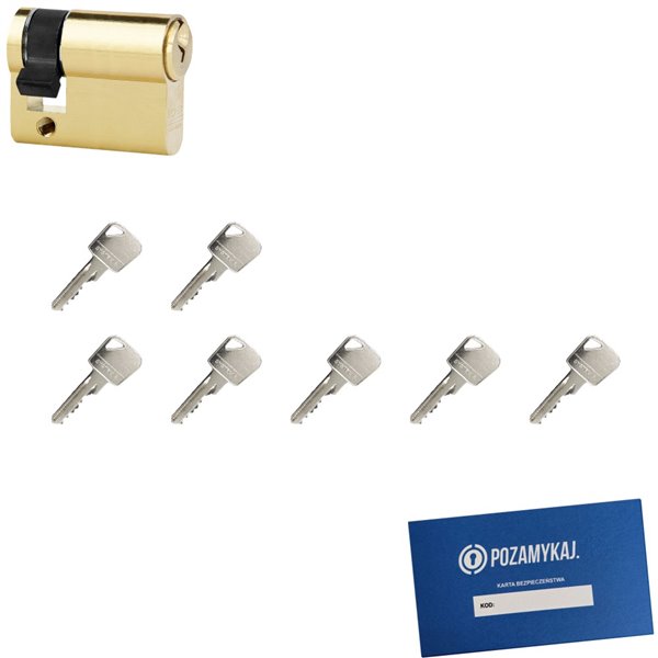 Wkładka bębenkowa LOB Ares 9/80 + 7 kluczy