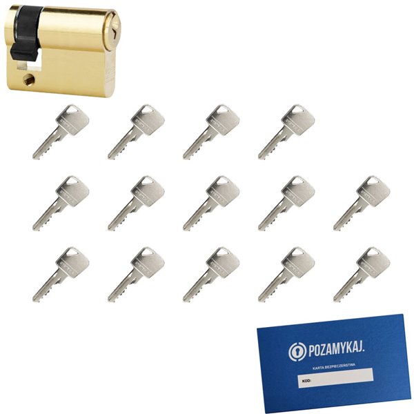 Wkładka bębenkowa LOB Ares 9/80 + 14 kluczy