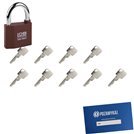 Kłódka LOB KZ60 + 9 kluczy w zestawie